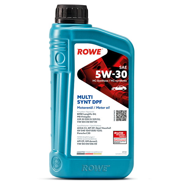 МОТОРНО МАСЛО ROWE HIGHTEC MULTI SYNT DPF SAE 5W-30
