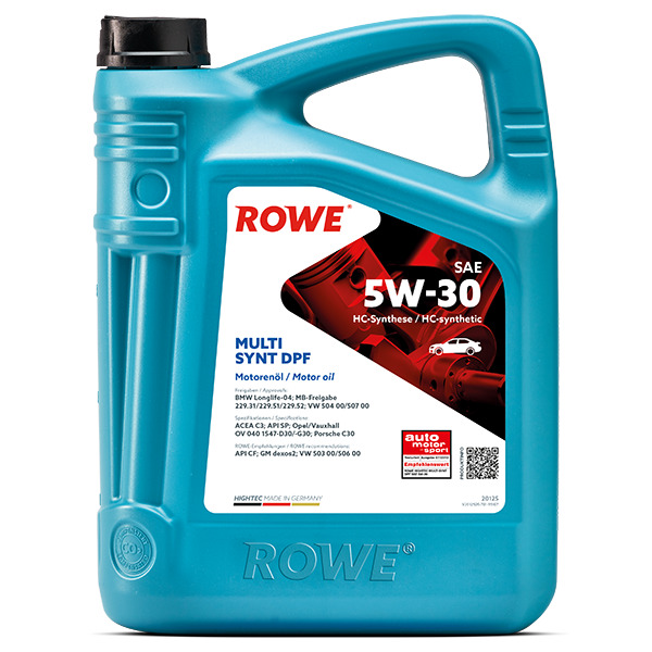 МОТОРНО МАСЛО ROWE HIGHTEC MULTI SYNT DPF SAE 5W-30